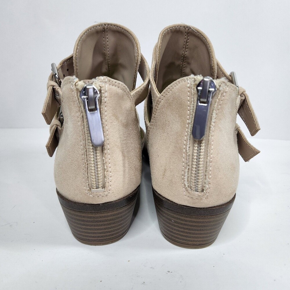 Francesca's Portia Buckle Faux Suede Ankle Booties size 7 Fall Boho - Picture 4 of 8